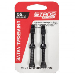 2 STAN'S NOTUBES ALU VALVES PRESTA 55MM