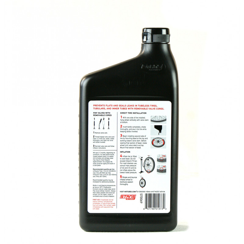 Liquide anti-crevaison pour pneus en bouteille de 1 litre
