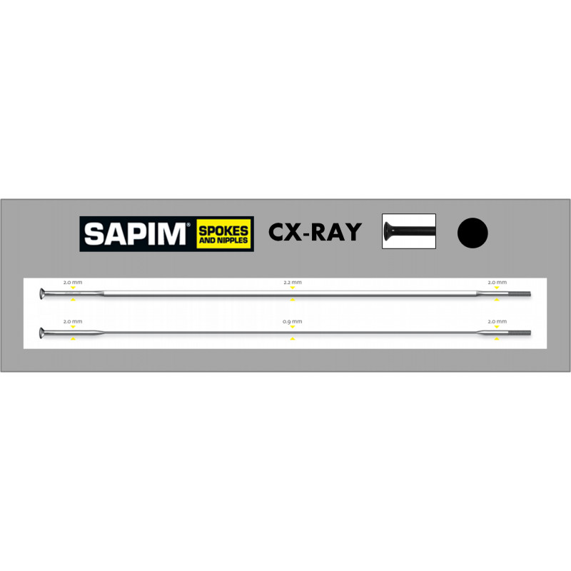 パーツ White Industries + Sapim CX-Ray Amazon.co.jp: Sapim C-X Ray ブラック2.0ブレード自転車