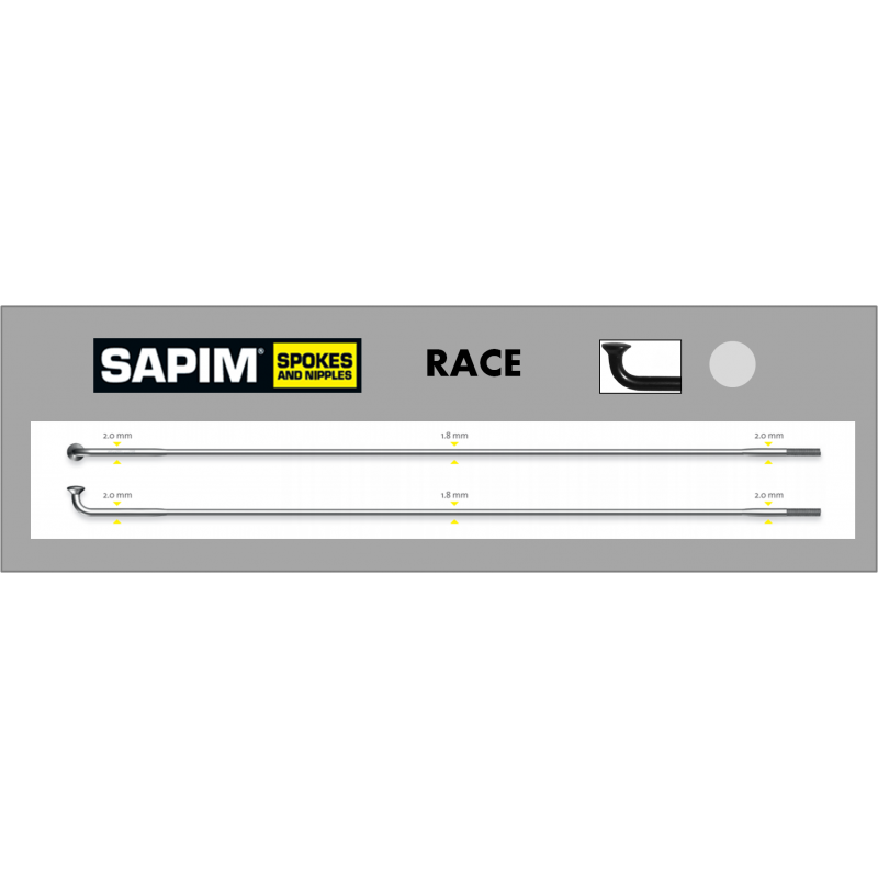 SAPIM SPOKES RACE J SILVER 14G