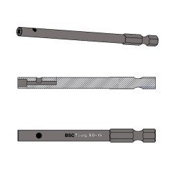 EMBOUT DE VISSEUSE TOURNE ÉCROU SQUORX BSCTOOLS