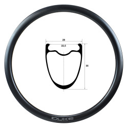 JANTE DUKE WORLD RUNNER CARBON 35 650b