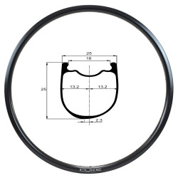 DUKE RIM BACCARA 25C 3K DISC
