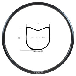DUKE RIM BACCARA 25T 3K DISC
