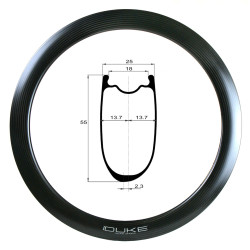 JANTE DUKE BACCARA 55C 3K DISC