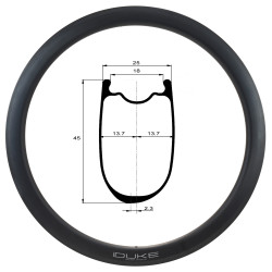 DUKE RIM BACCARA 45C UD MAT