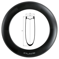 DUKE RIM BACCARA 88C 3K (RIM BRAKE)