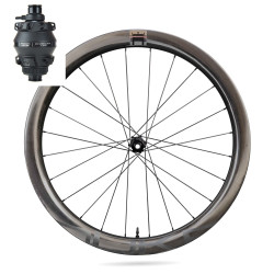 Roue avant DUKE BACCARA WRX AERO 42 SLR2 / DT SWISS DYNAMO CL SP