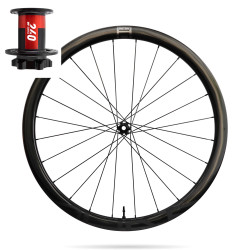 Roue avant DUKE BACCARA WRX 36 / DT SWISS 240 IS LEFTY