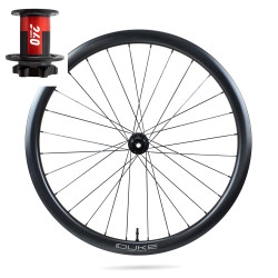 Front wheel DUKE WORLD RUNNER CARBON 35 SLR2 650B DISC / DT SWISS 240 IS LEFTY