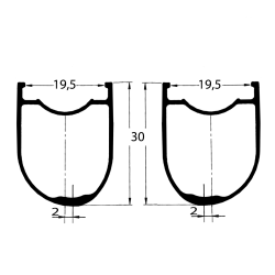 NEW ROAD WHEELS DUKE ROAD RUNNER 30 DISC - BITEX CL