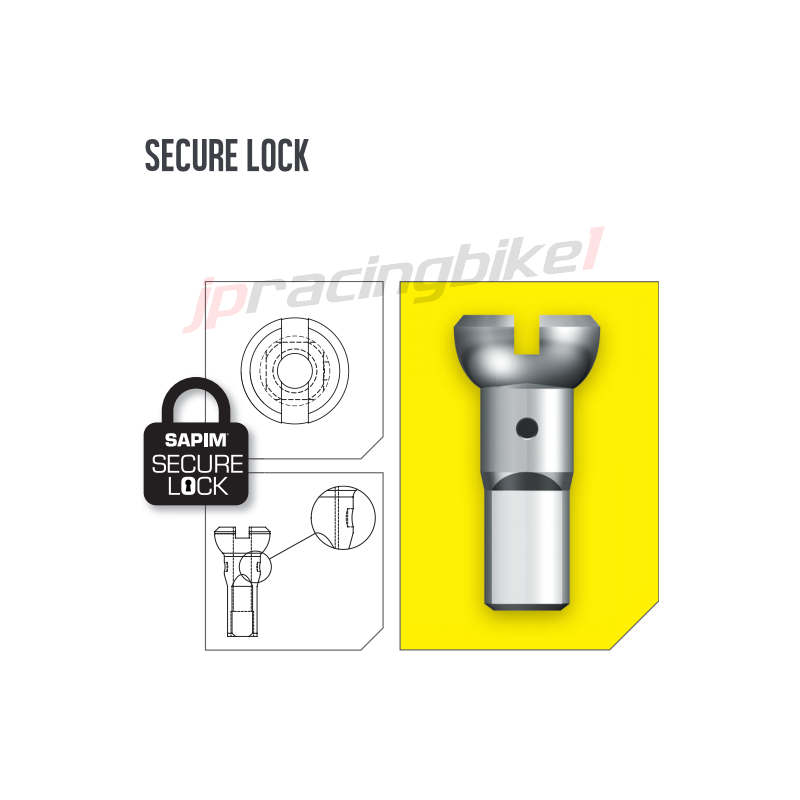 SAPIM NIPPLES POLYAX ALU DOUBLE SQUARE SECURE LOCK 16MM 15G