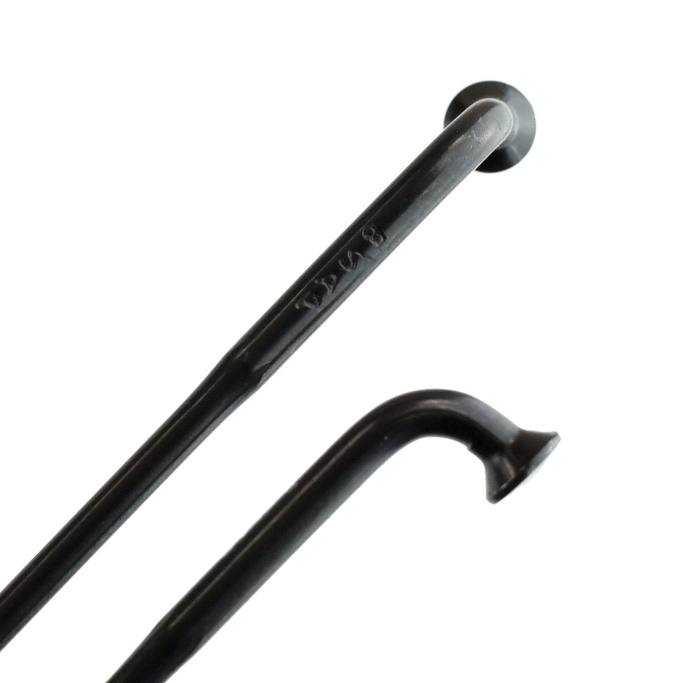 raggio piatto cx-ray in acciaio inox j-bend 278mm nero con nipplo 14mm